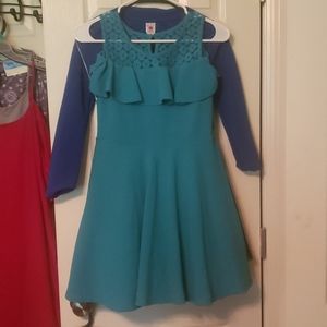 Girls aqua dress